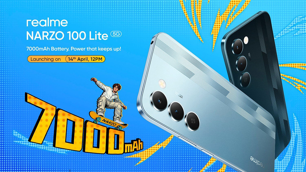 realme Narzo 100 Lite 5G sẽ ra mắt vào ngày 14/4