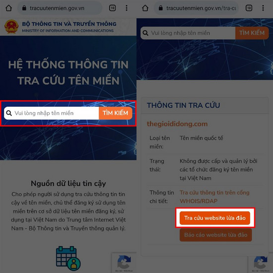 Công cụ tra cứu tên miền trực tuyến