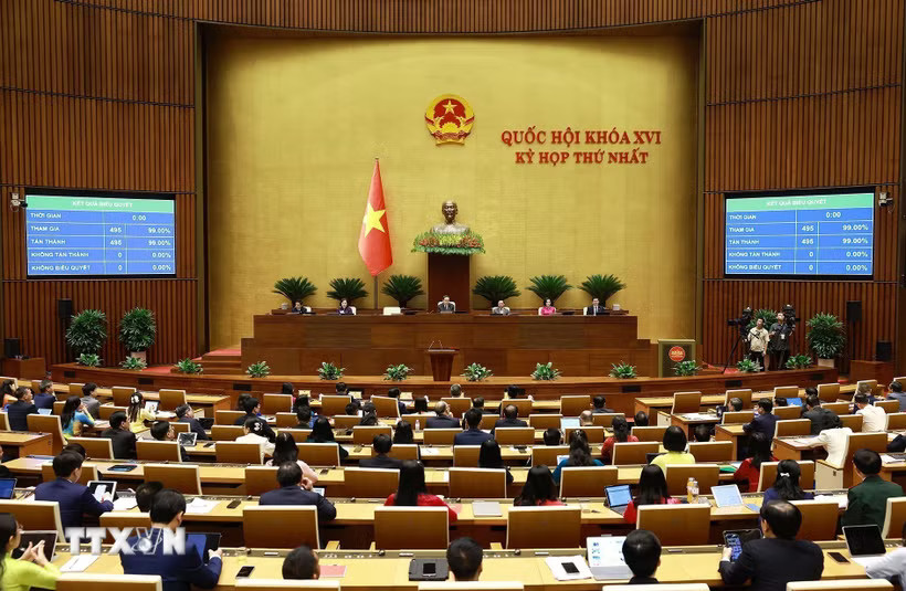 Kỳ họp thứ nhất, Quốc hội khóa XVI. (Nguồn ảnh: TTXVN)