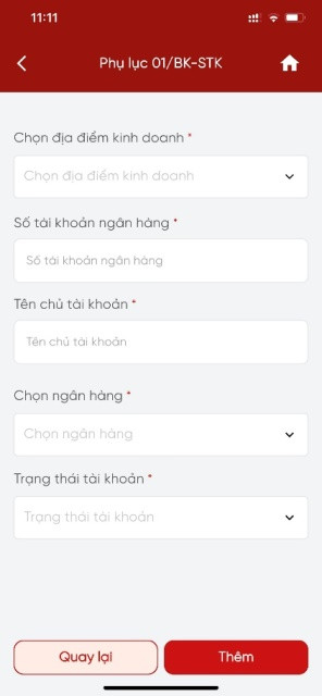 Hướng dẫn hộ kinh doanh thông báo số tài khoản ngân hàng/số hiệu ví điện tử trên ứng dụng Etax Mobile- Ảnh 7.