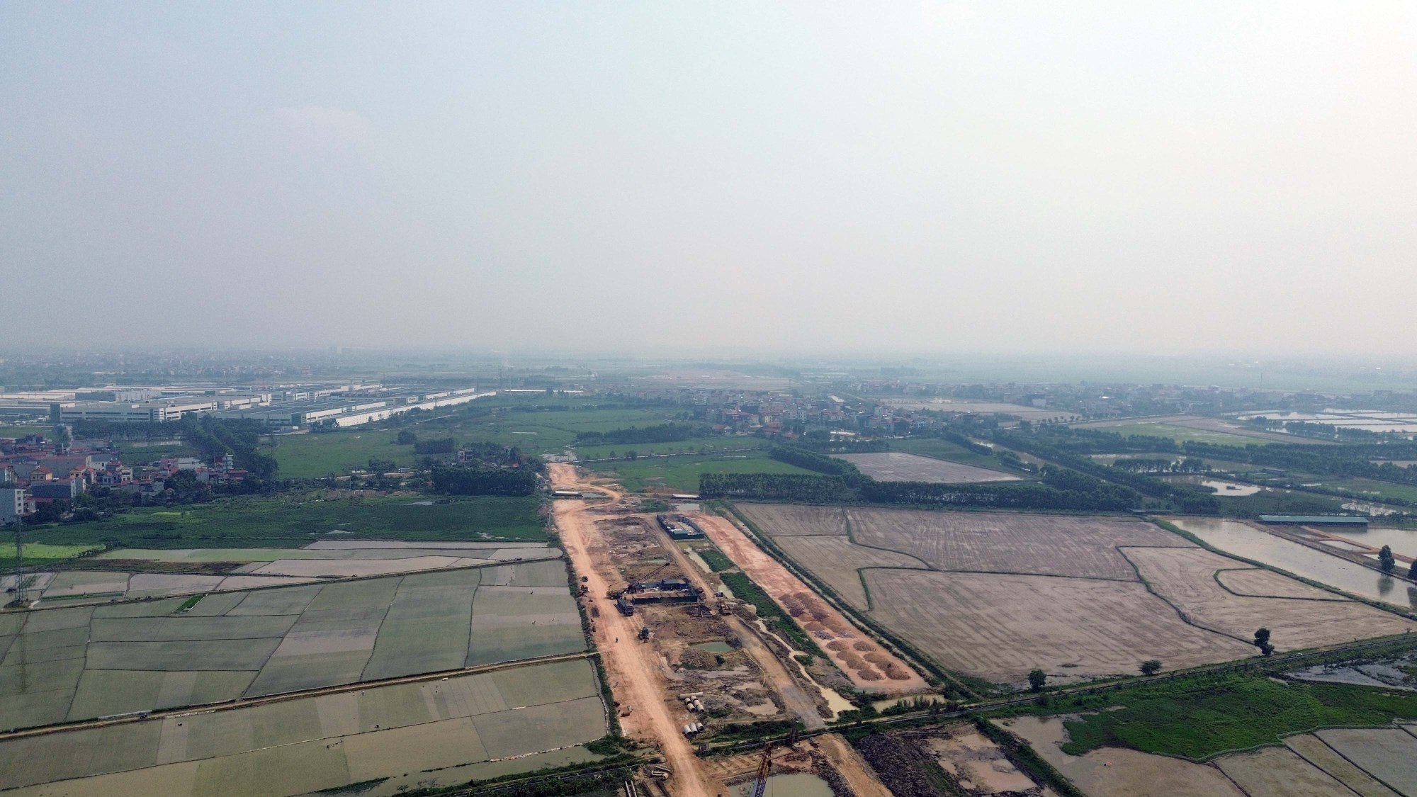 Đoạn cuối tuyến kết nối Vành đai 4 tại phường Nam Sơn