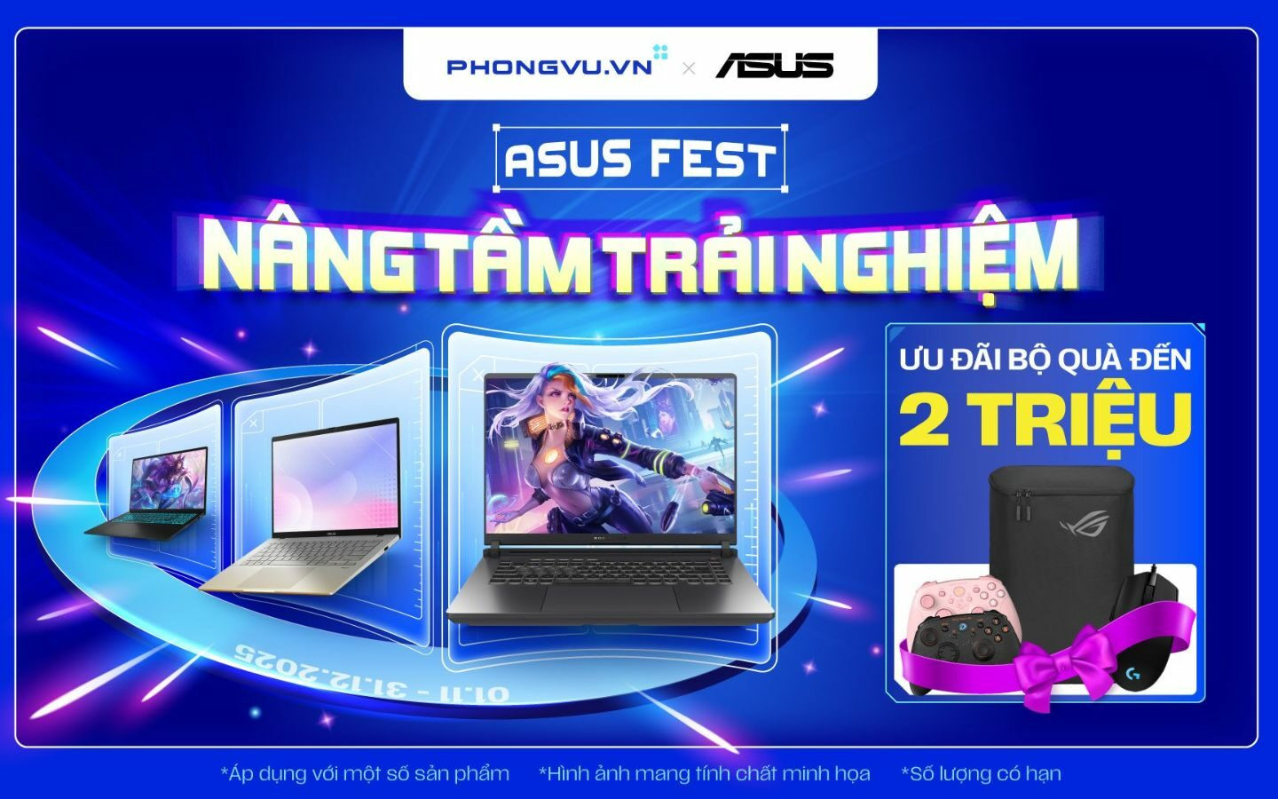 ASUS Fest - Phá đảo hiệu năng, quà tặng đến 1.9 triệu đồng