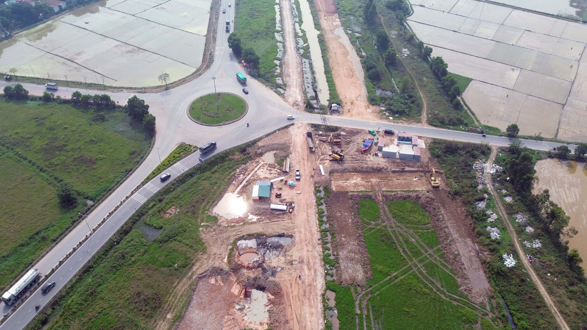 Mặt bằng các nhánh đường kết nối