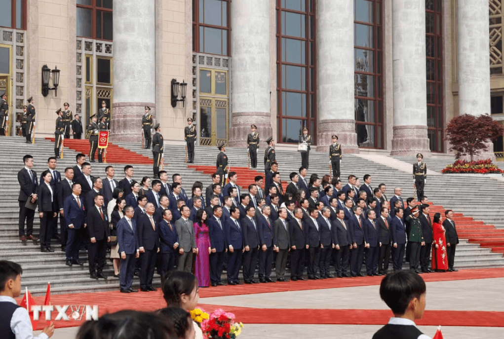 Lễ đón trọng thể Tổng Bí thư, Chủ tịch nước Tô Lâm thăm cấp Nhà nước đến Trung Quốc- Ảnh 4. Lễ đón trọng thể Tổng Bí thư, Chủ tịch nước Tô Lâm thăm cấp Nhà nước đến Trung Quốc- Ảnh 4.