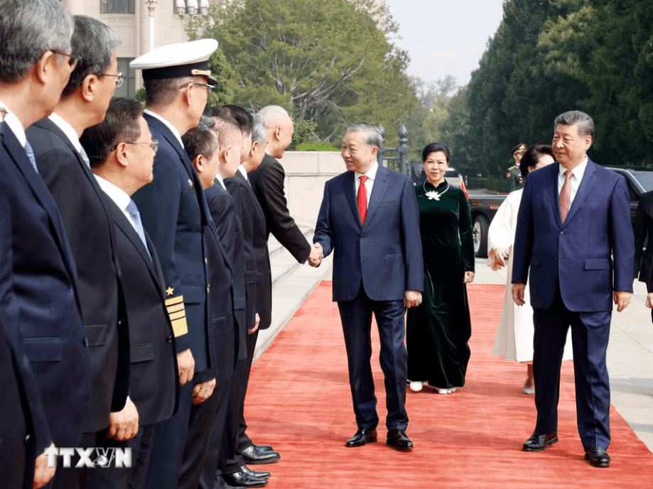 Lễ đón trọng thể Tổng Bí thư, Chủ tịch nước Tô Lâm thăm cấp Nhà nước đến Trung Quốc- Ảnh 6. Lễ đón trọng thể Tổng Bí thư, Chủ tịch nước Tô Lâm thăm cấp Nhà nước đến Trung Quốc- Ảnh 6.