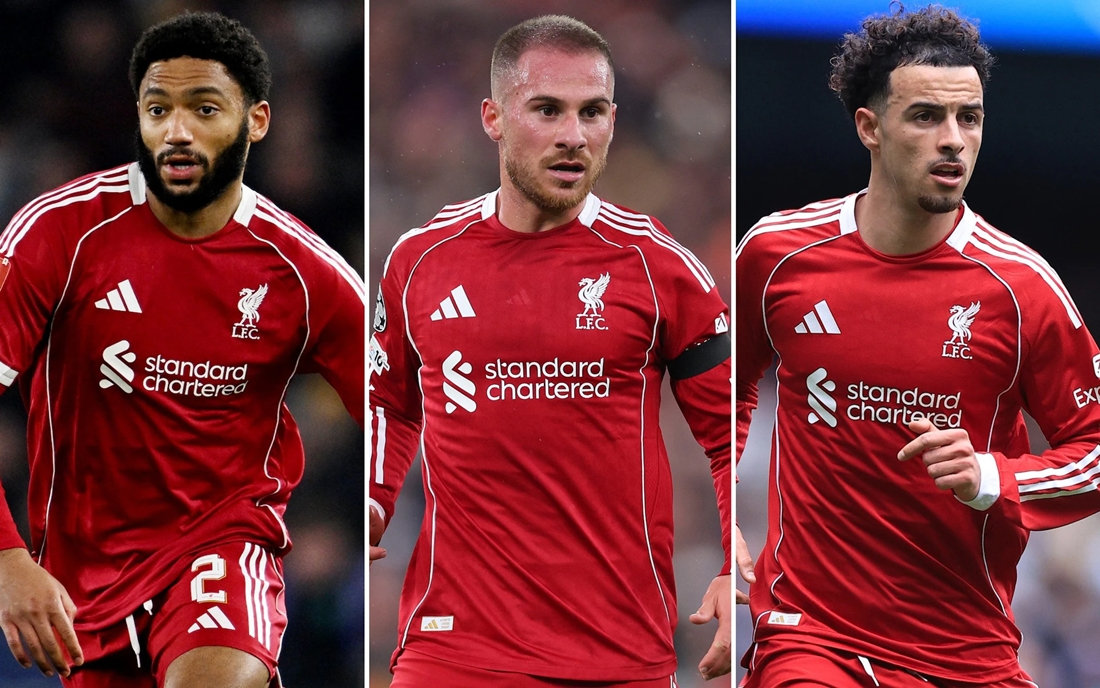 Từ trái sang phải, Joe Gomez, Alexis Mac Allister và Curtis Jones có thể sẽ khoác áo các câu lạc bộ mới ở mùa giải tới.
