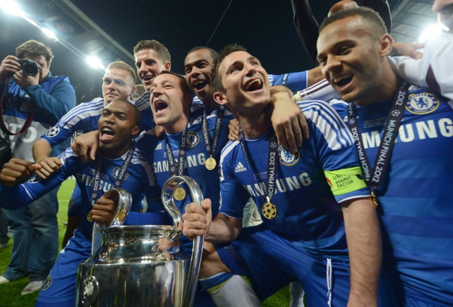 Didier Drogba giúp Chelsea đăng quang Champions League lần đầu tiên năm 2012.