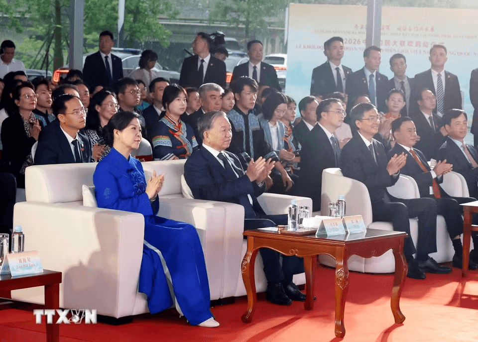 Tổng Bí thư, Chủ tịch nước Tô Lâm dự Lễ khởi động Liên hoan nhân dân biên giới Việt–Trung 2026- Ảnh 1.