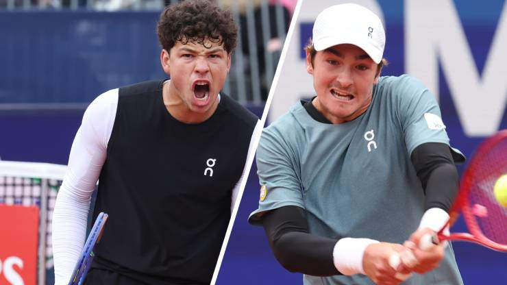 Ben Shelton và Joao Fonseca trước trận tứ kết Munich Open