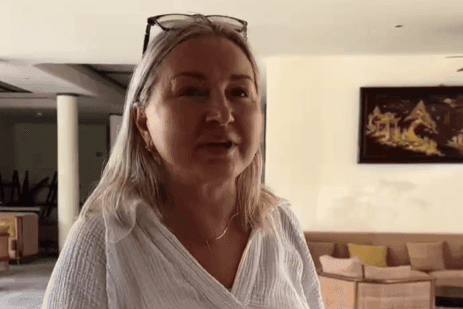 Tsaregorodtseva Svetlana, a Russian tourist