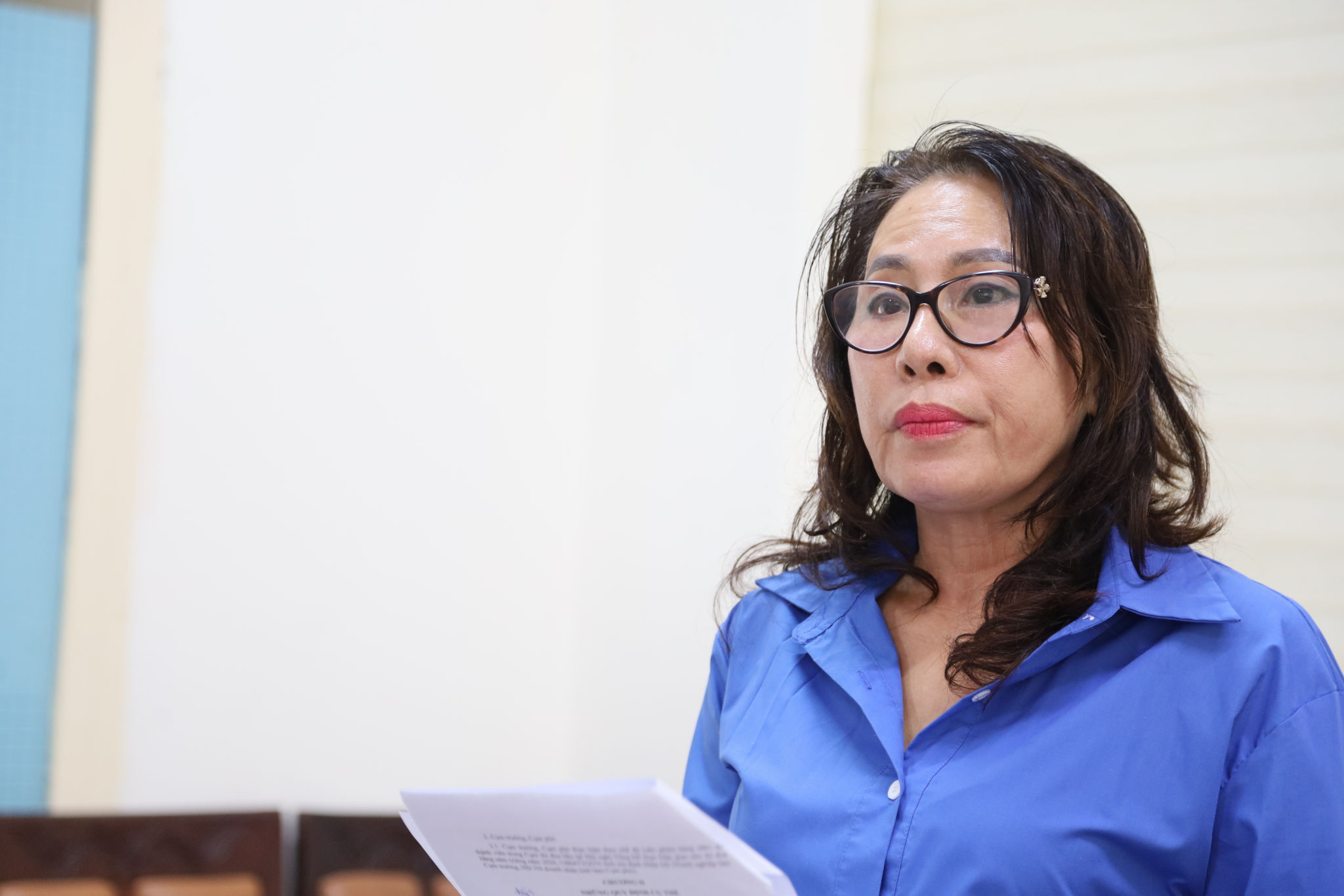 Paní Dang Thi Lynh Trang, prezidentka Provinční asociace podnikatelek a zástupkyně vedoucího klastru pro navazování vztahů č. 13, představila plán na zahájení navazování vztahů pro rok 2026.