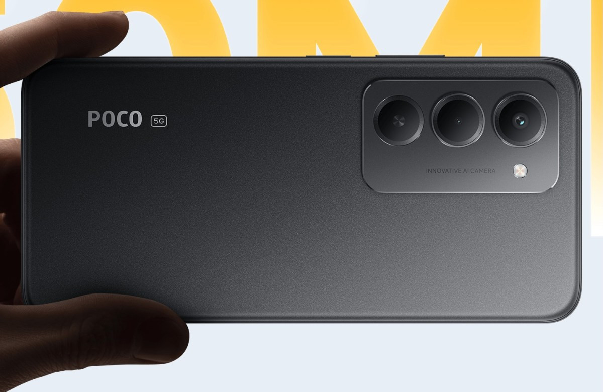 POCO M8s 5G sở hữu màn hình lớn và thiết kế hiện đại