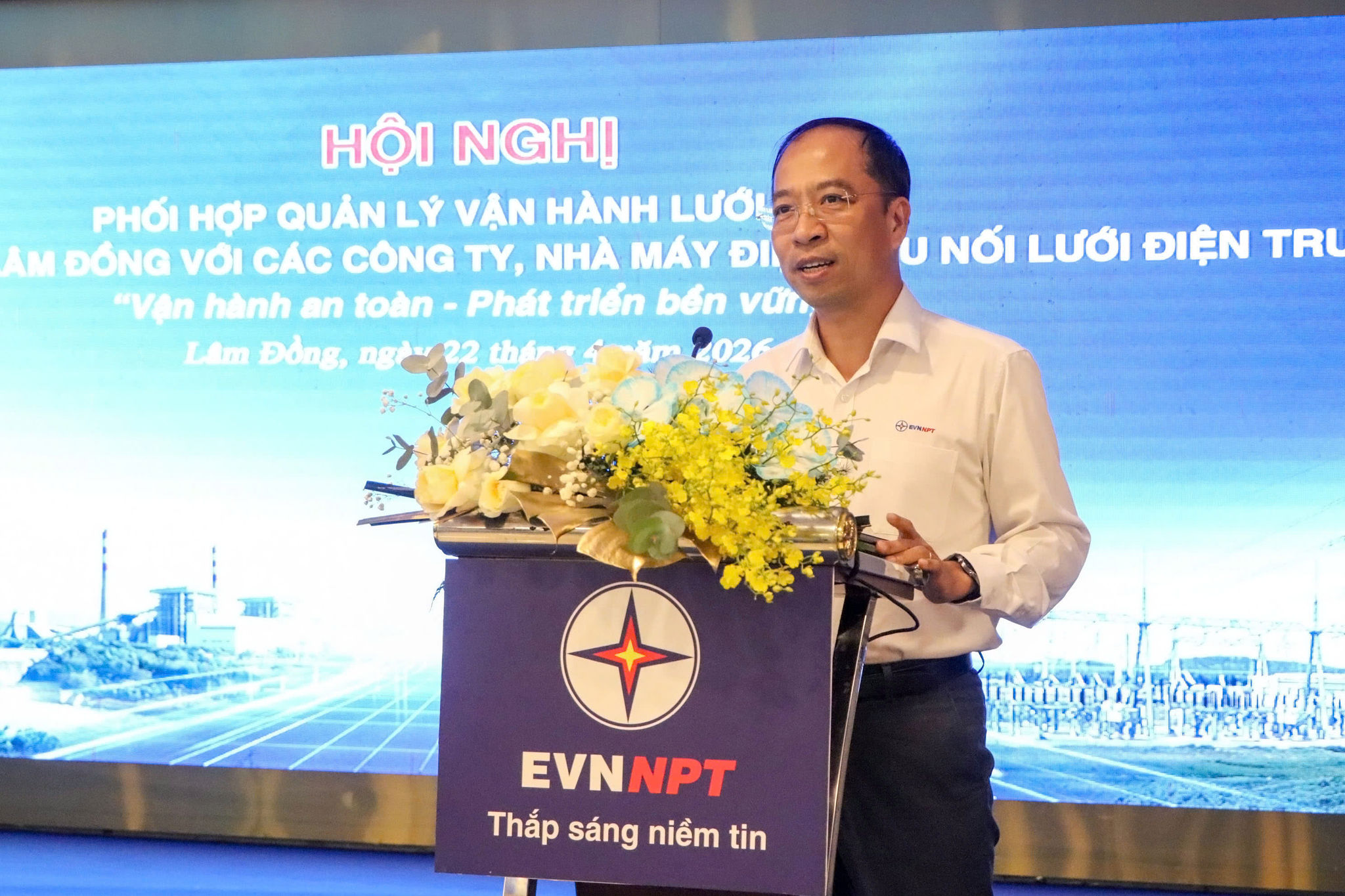Ông Huỳnh Quang Thịnh- Phó Giám đốc Công ty Truyền tải Điện 3