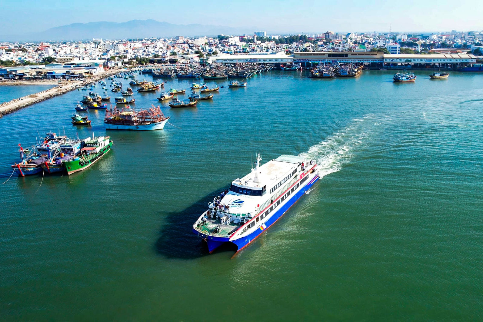 Hệ thống cảng biển tạo điều kiện cho kinh tế biển Lâm Đồng phát triển (Ảnh Thanh Nhàn)