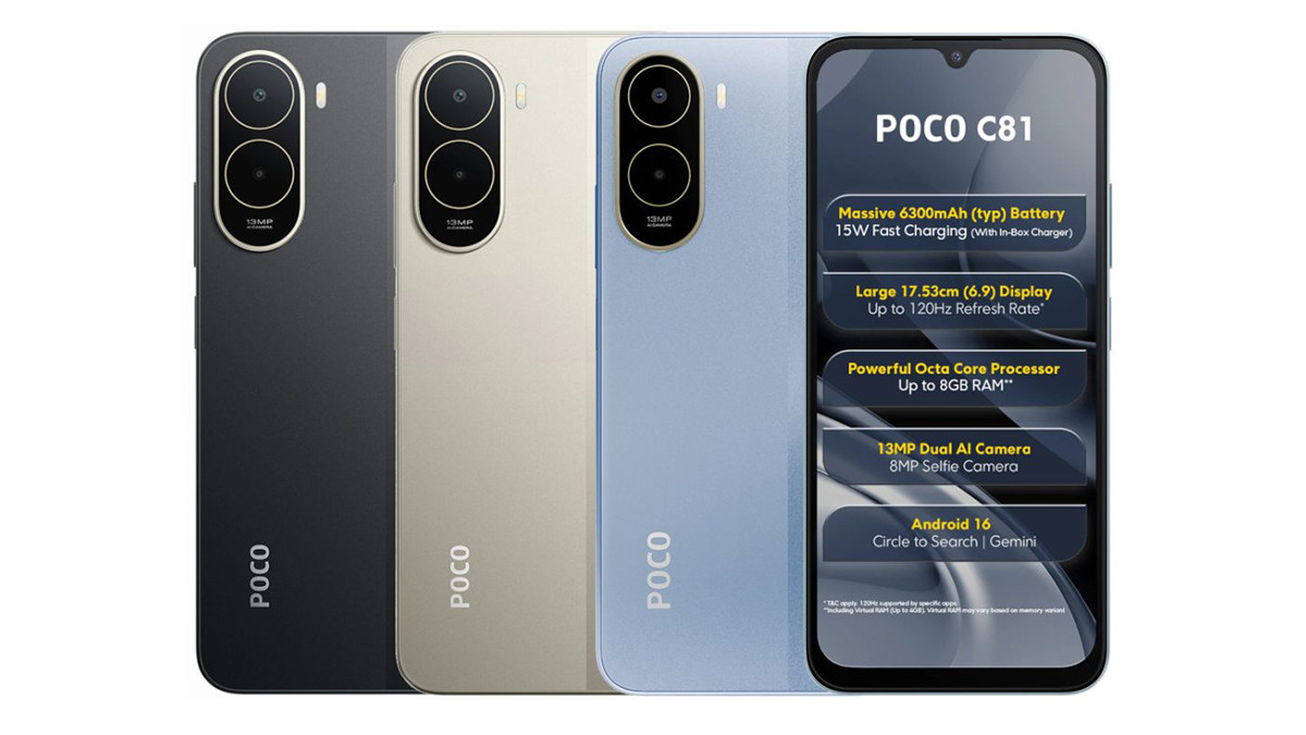 Xiaomi ra mắt bộ đôi POCO C81 và C81x