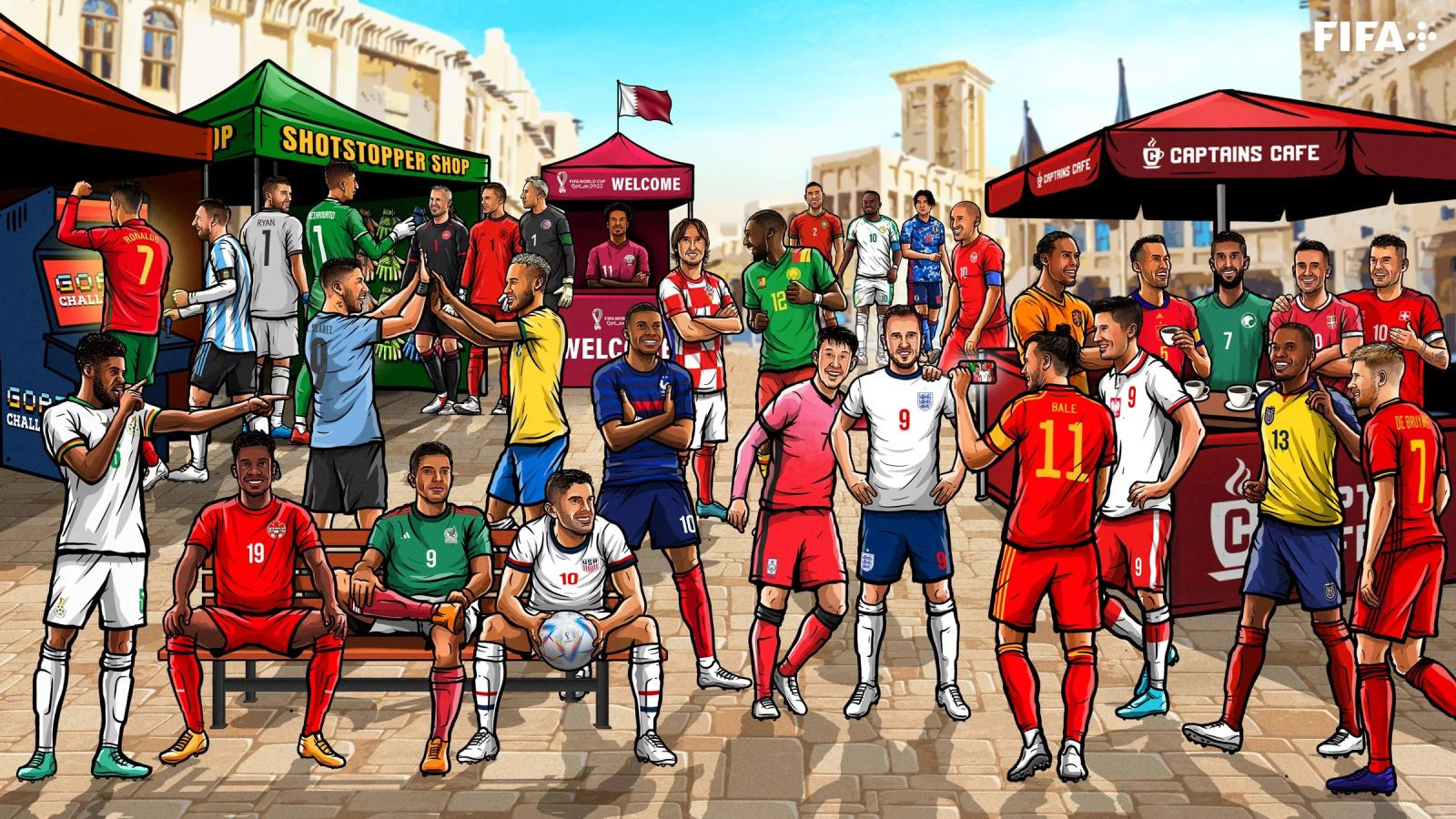 Một thế giới đảo lộn vì trái bóng tròn. Ảnh: FIFA