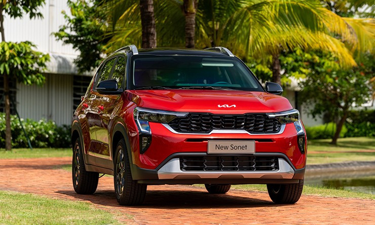 Chi tiết đầu xe KIA Sonet 2026 với cụm đèn Star-map