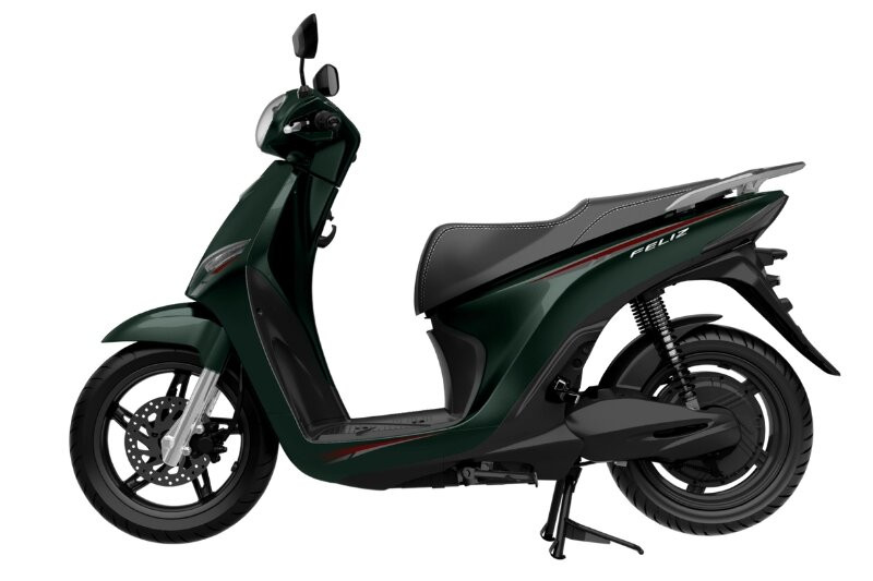 VinFast Feliz 2025 màu xanh rêu
