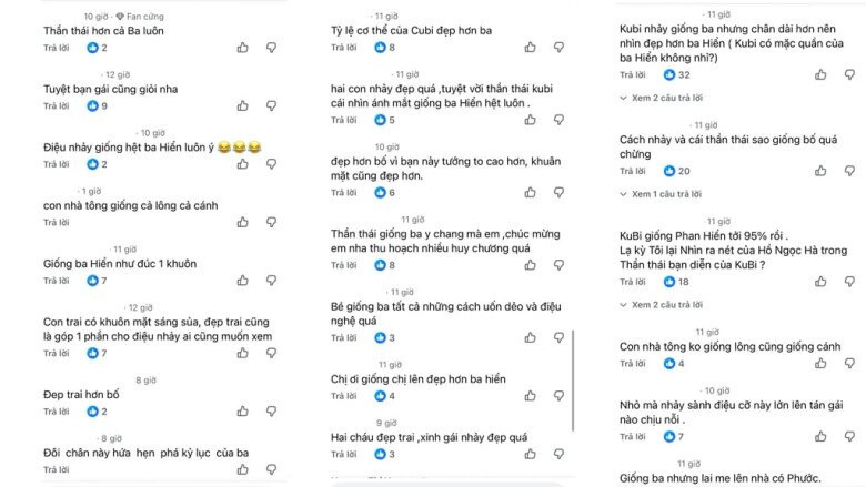 Nhiều người nhận xét Kubi có vóc dáng tương lai cao hơn bố Phan Hiển.