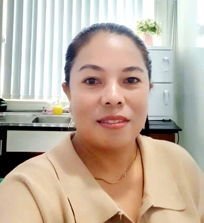 Chân dung của chị Thông Thị Kim Trung, Chi hội trưởng chi hội phụ nữ thôn Lâm Giang, xã Hàm Thuận Bắc