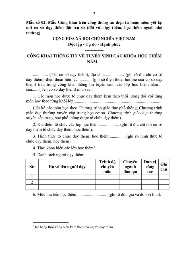 TOÀN VĂN: Thông tư quy định về dạy thêm, học thêm- Ảnh 13.