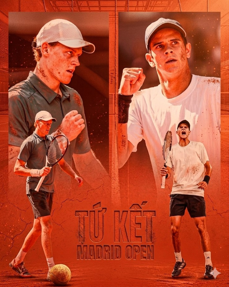 Jannik Sinner và Rafael Jodar tại Madrid Open 2026