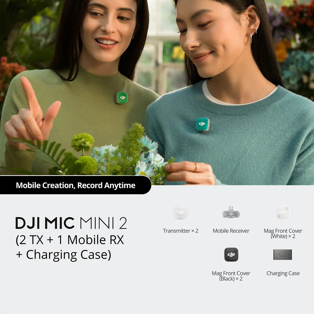 Kích thước nhỏ gọn của bộ micro DJI mới