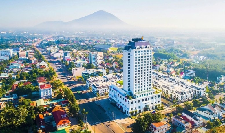 Một góc không gian đô thị tại tỉnh Tây Ninh trong tiến trình phát triển kinh tế xã hội mới.