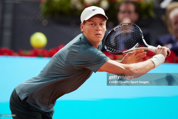 Jannik Sinner thi đấu tại Madrid Open 2026
