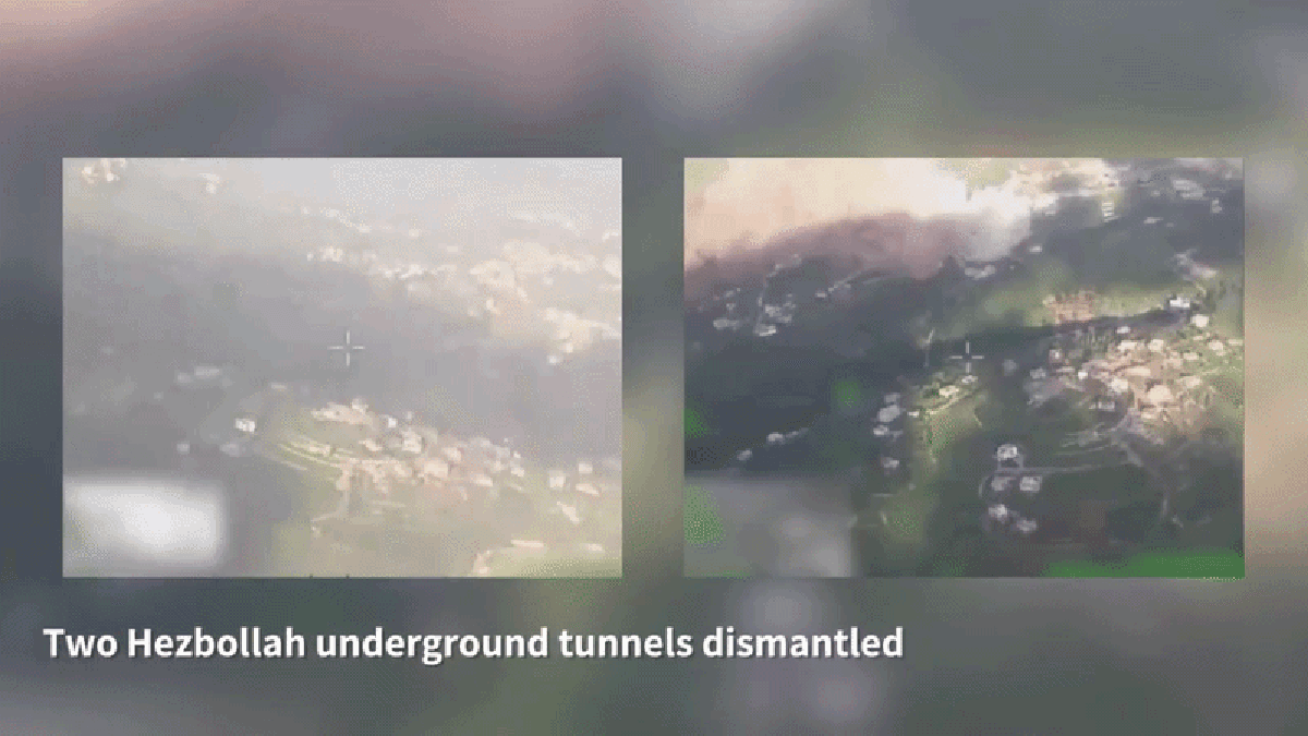 Lực lượng Phòng vệ Israel phá hủy hai đường hầm ngầm của Hezbollah tại Qantara