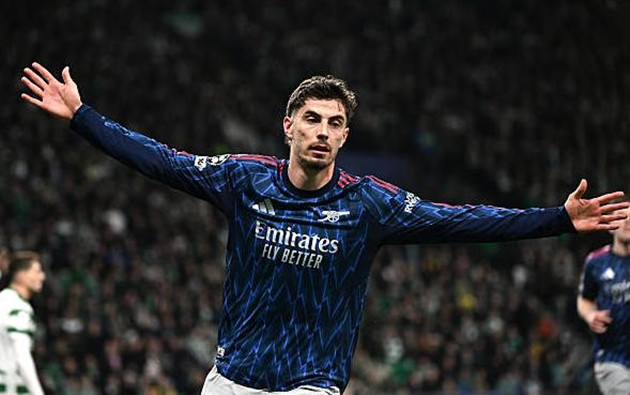 Kai Havertz là nhân tố quan trọng trong sơ đồ của HLV Mikel Arteta