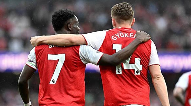 Viktor Gyokeres và Bukayo Saka tỏa sáng trong trận đấu của Arsenal.