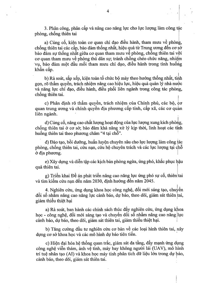 TOÀN VĂN: Nghị quyết 116/NQ-CP về phòng ngừa, ứng phó, khắc phục hậu quả thiên tai- Ảnh 4.