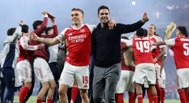 Các cầu thủ Arsenal duy trì phong độ bất bại ấn tượng tại đấu trường châu lục.