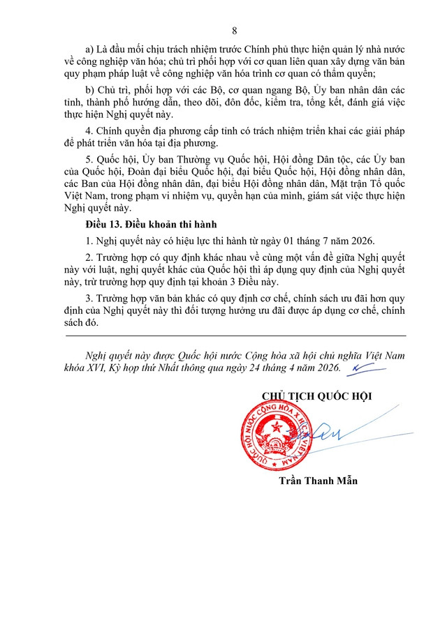 Nghị quyết 28/2026/QH16 về phát triển văn hóa Viêt Nam- Ảnh 9. Nghị quyết 28/2026/QH16 về phát triển văn hóa Viêt Nam- Ảnh 9.