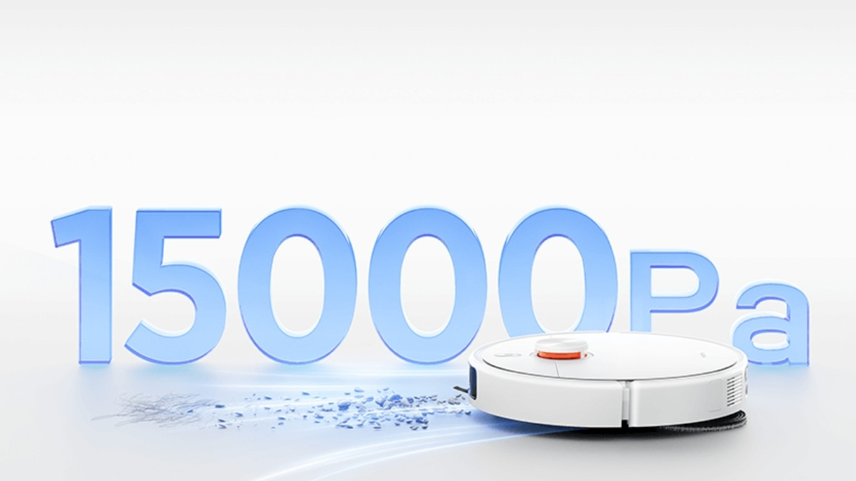 Cận cảnh lực hút 15,000Pa trên Xiaomi H50 Pro giúp hút sạch bụi bẩn trên thảm và các khe sàn.