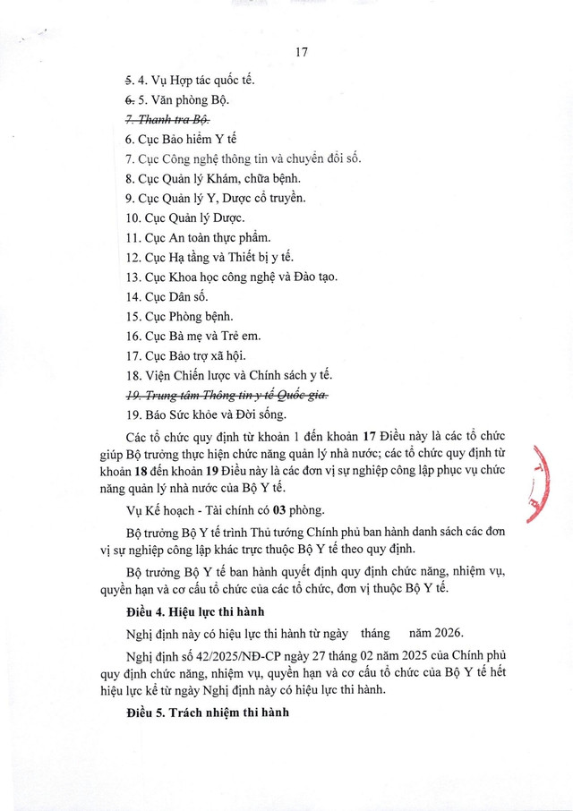TOÀN VĂN: Dự thảo Nghị định quy định chức năng, Dubai casino 88lx Tỷ lệ kèo trực tuyến, quyền hạn và cơ cấu Dubai88 hiện đang mở được xếp hạng cao nhất của Bộ Y tế- Ảnh 17.