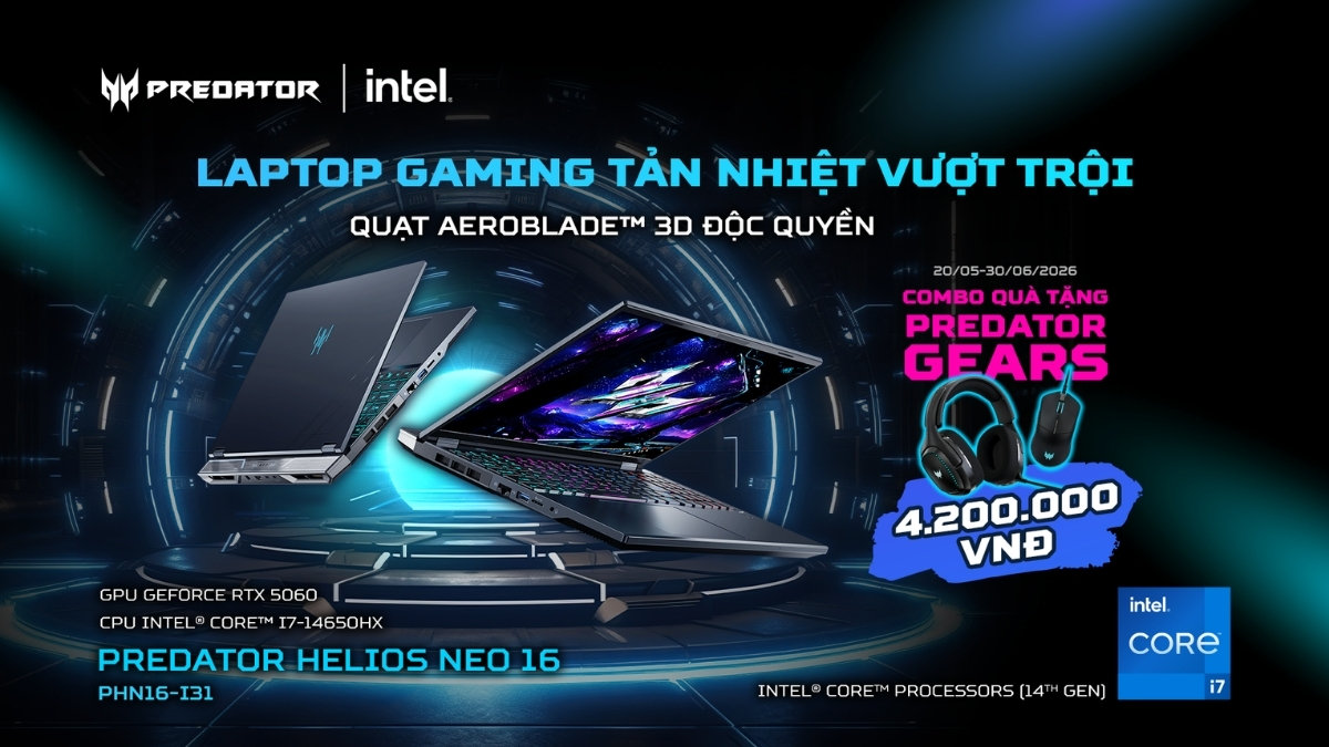 Predator Helios Neo 16 chính thức mở bán tại Việt Nam
