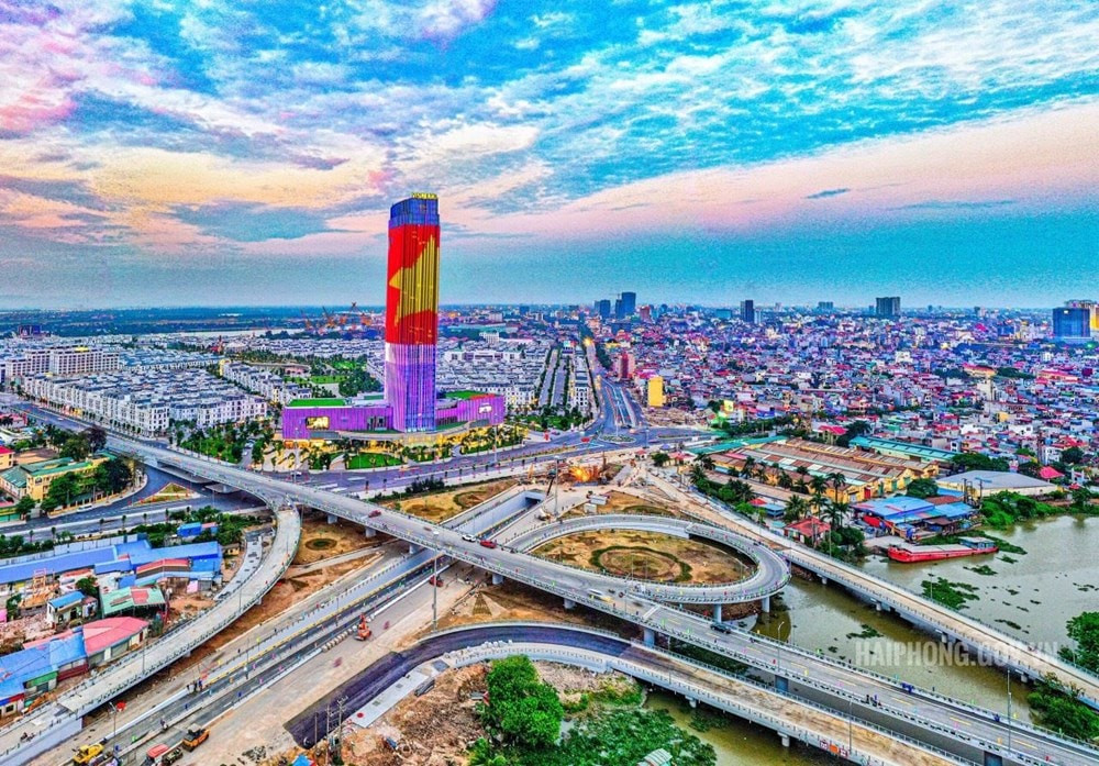 Một góc không gian đô thị tại TP. Hải Phòng hiện nay.
