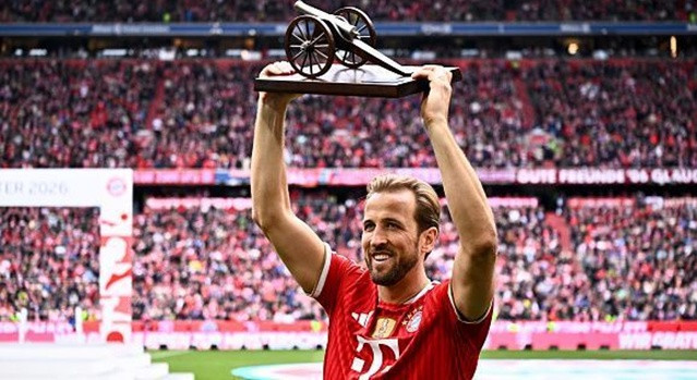 Harry Kane thể hiện hiệu suất ghi bàn khủng khiếp tại Bayern Munich.