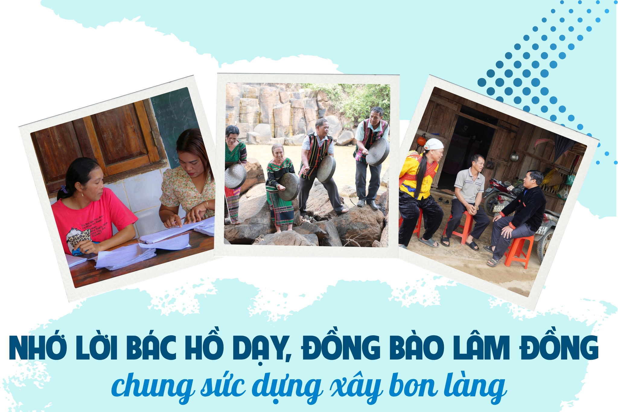 Nhớ lời Bác Hồ dạy, đồng bào Dubai88 nhà cái chung sức dựng xây bon làng
