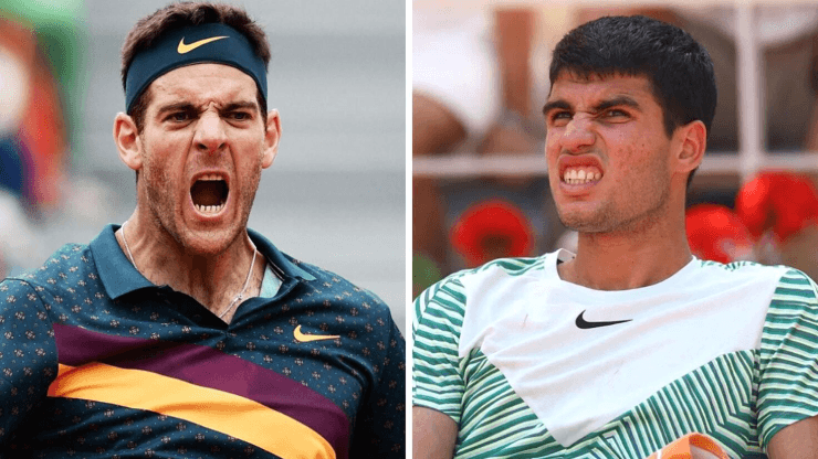 So sánh chấn thương giữa Juan Martin Del Potro và Carlos Alcaraz