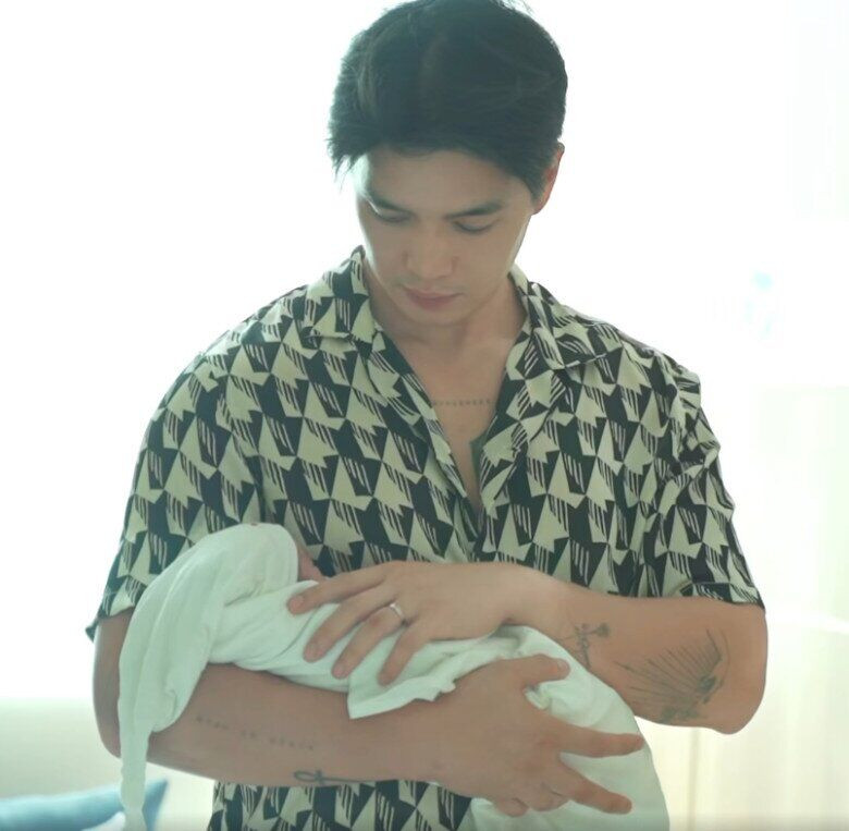 Huy Trần dành nhiều thời gian chăm sóc con