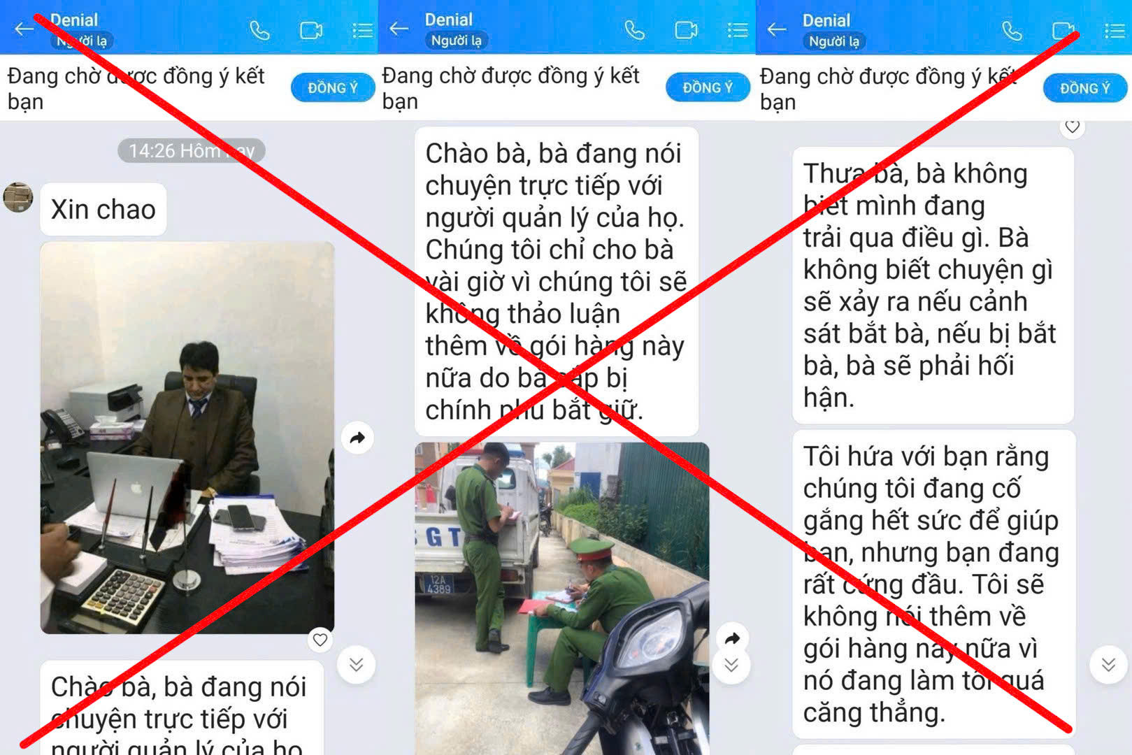 Tin nhắn lừa đảo qua Zalo
