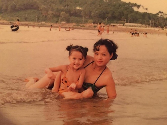 Thu Quỳnh và mẹ ruột
