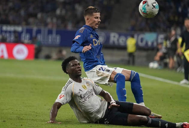 Tiền vệ Aurelien Tchouameni trong màu áo Real Madrid