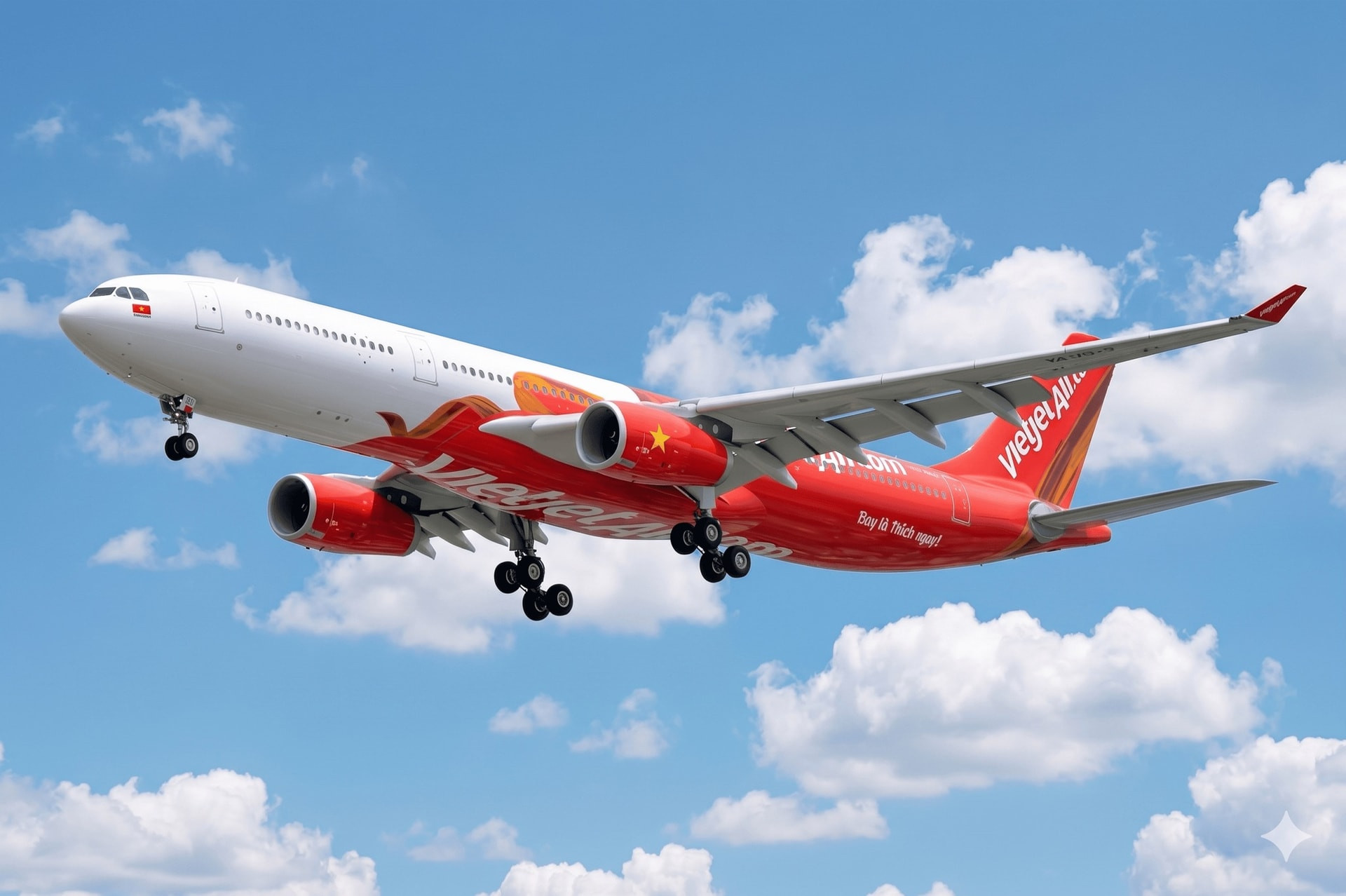 Máy bay thân rộng của Vietjet Air phục vụ các tuyến bay quốc tế đường dài
