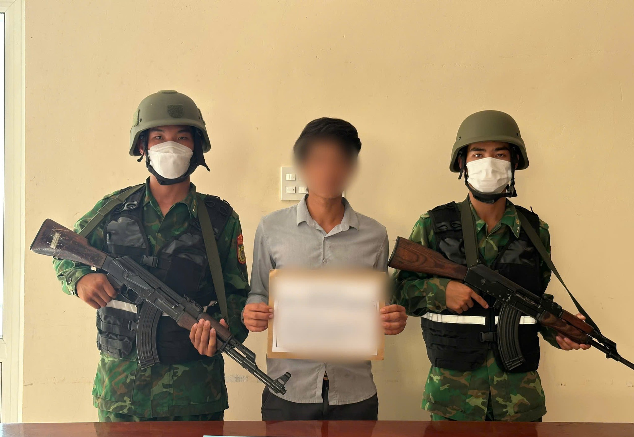 Đối tượng T.D.P tại Đồn Biên phòng Thanh Hải