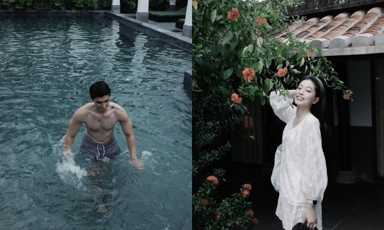 Phương Nga và Bình An thư giãn tại Hội An.