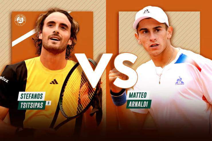 Stefanos Tsitsipas tập trung cho trận đấu vòng 2